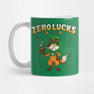 Zero Lucks Given Cartoon St Patrick’s Day Fox Mug